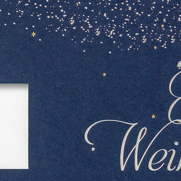 Bild 2 - Logostanzung (geschftliche Weihnachtskarte)