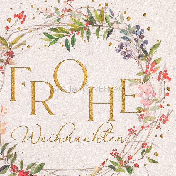 Bild 2 - Beerenkranz (internationale Weihnachtsw�nsche)