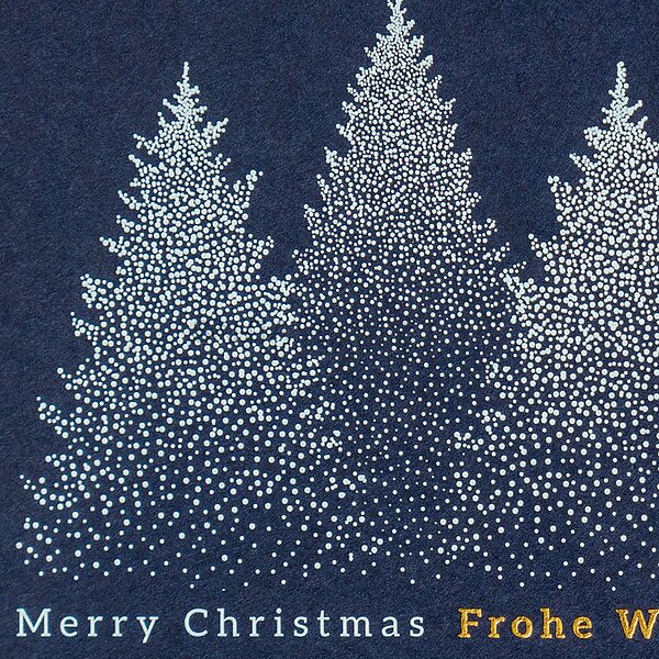 Bild 2 - Verschneite Tannen (gesch�ftliche Weihnachtsgr��e)