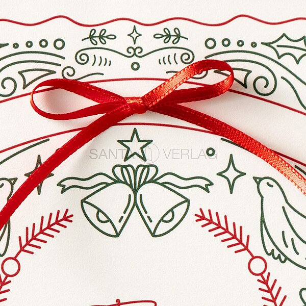 Bild 2 - Angebundene Schleife (gesch�ftliche Weihnachtskarten)