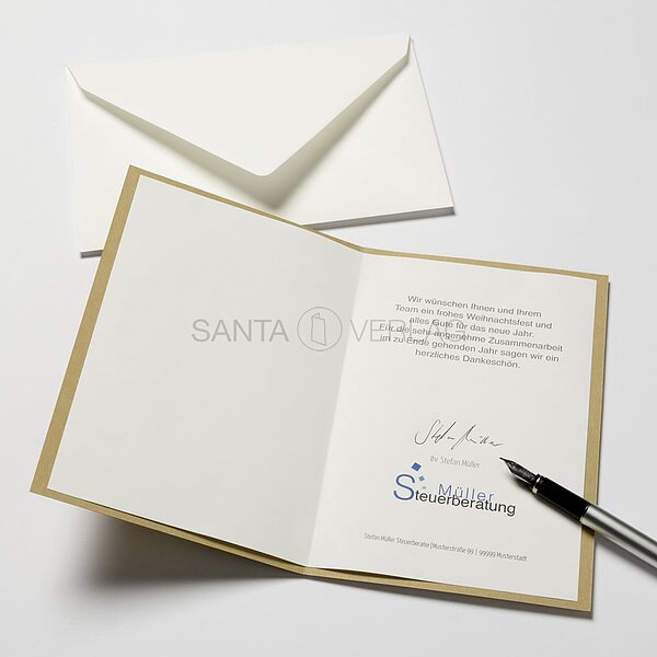 Bild 3 - Gestanzte Sterne (gesch�ftliche Weihnachtskarte)