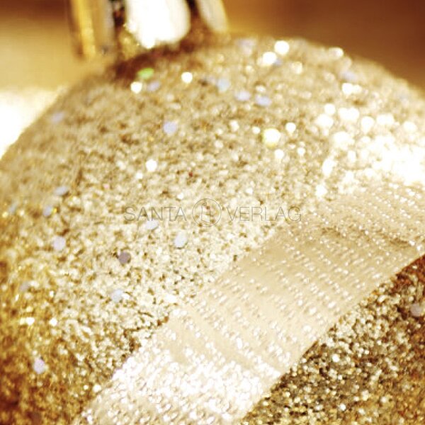 Bild 2 - Goldene Kugeln (Spendenweihnachtskarte �sterreichische Krebshilfe)