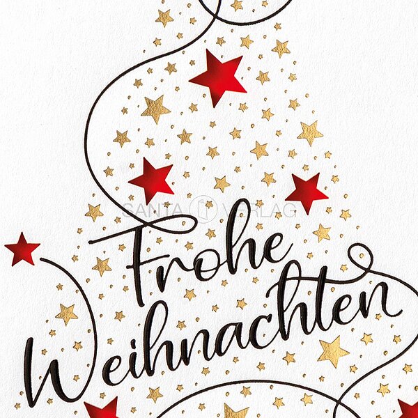 Bild 2 - Gestanzte Sterne (gesch�ftliche Weihnachtskarte)