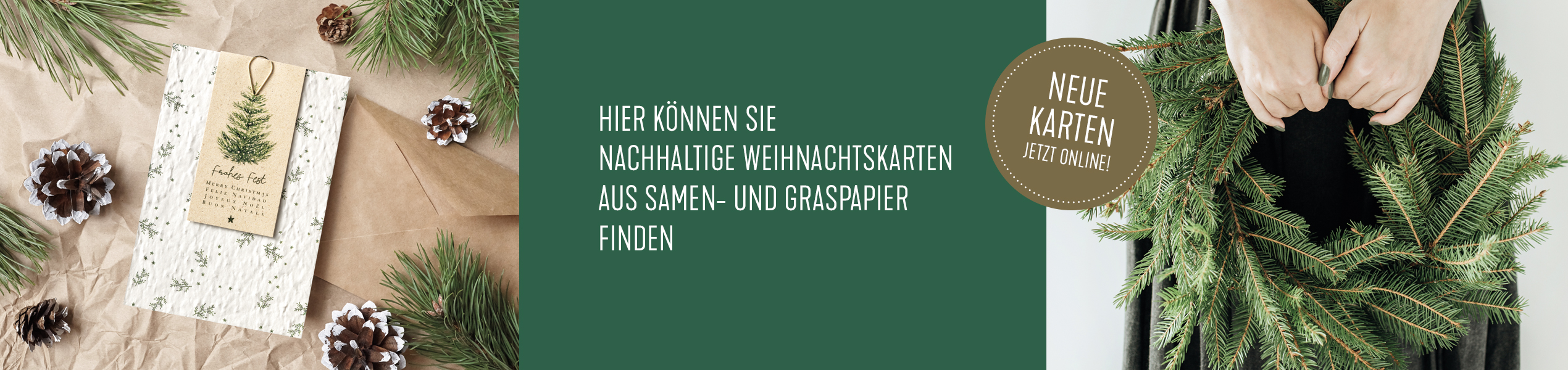 Weihnachtskarten Nachhaltige Weihnachtskarten