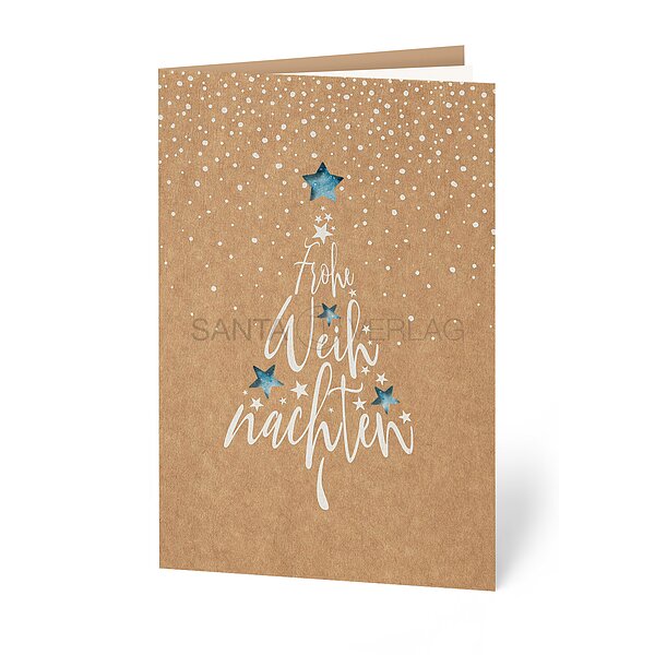 Bild 1 - Gestanzte Sterne (gesch�ftliche Weihnachtskarte)