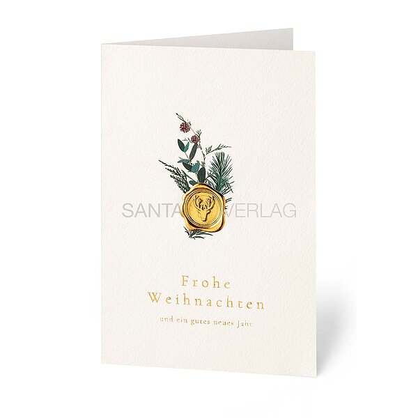 Bild 1 - Hirschsiegel (gesch�ftliche Weihnachtskarte)