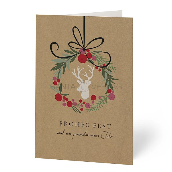 Bild 1 - Weihnachtskarten Feinpapier matt inkl. Kuvert