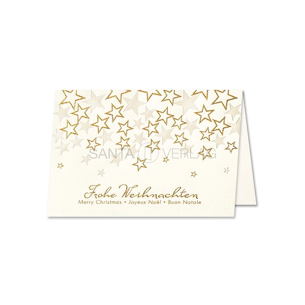 Bild 1 - Sternenzauber (internationale Weihnachtskarte)