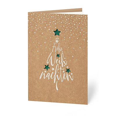 Gestanzte Sterne (gesch�ftliche Weihnachtskarten)