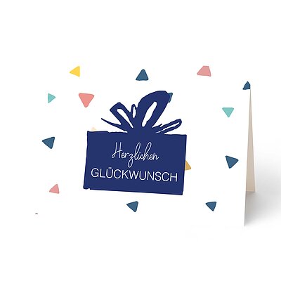 Glckwunschkarte Geschenk