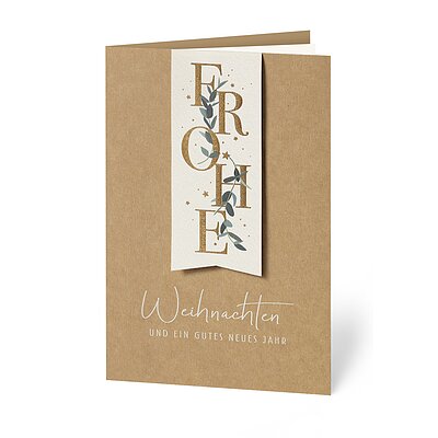 Lesezeichen (geschftliche Weihnachtskarte)