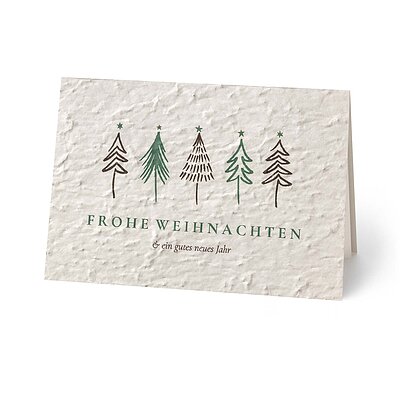 Baumparade (geschftliche Weihnachtskarte )